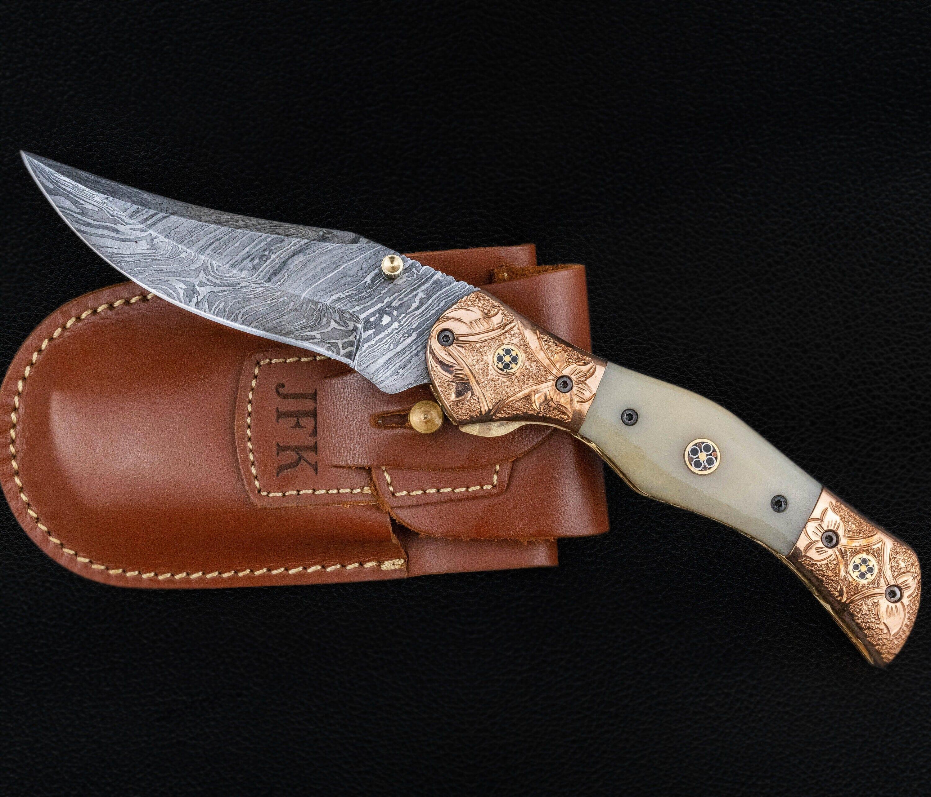 Special Collection Point Bone Eagle Engraved Knife – MORF STEEL