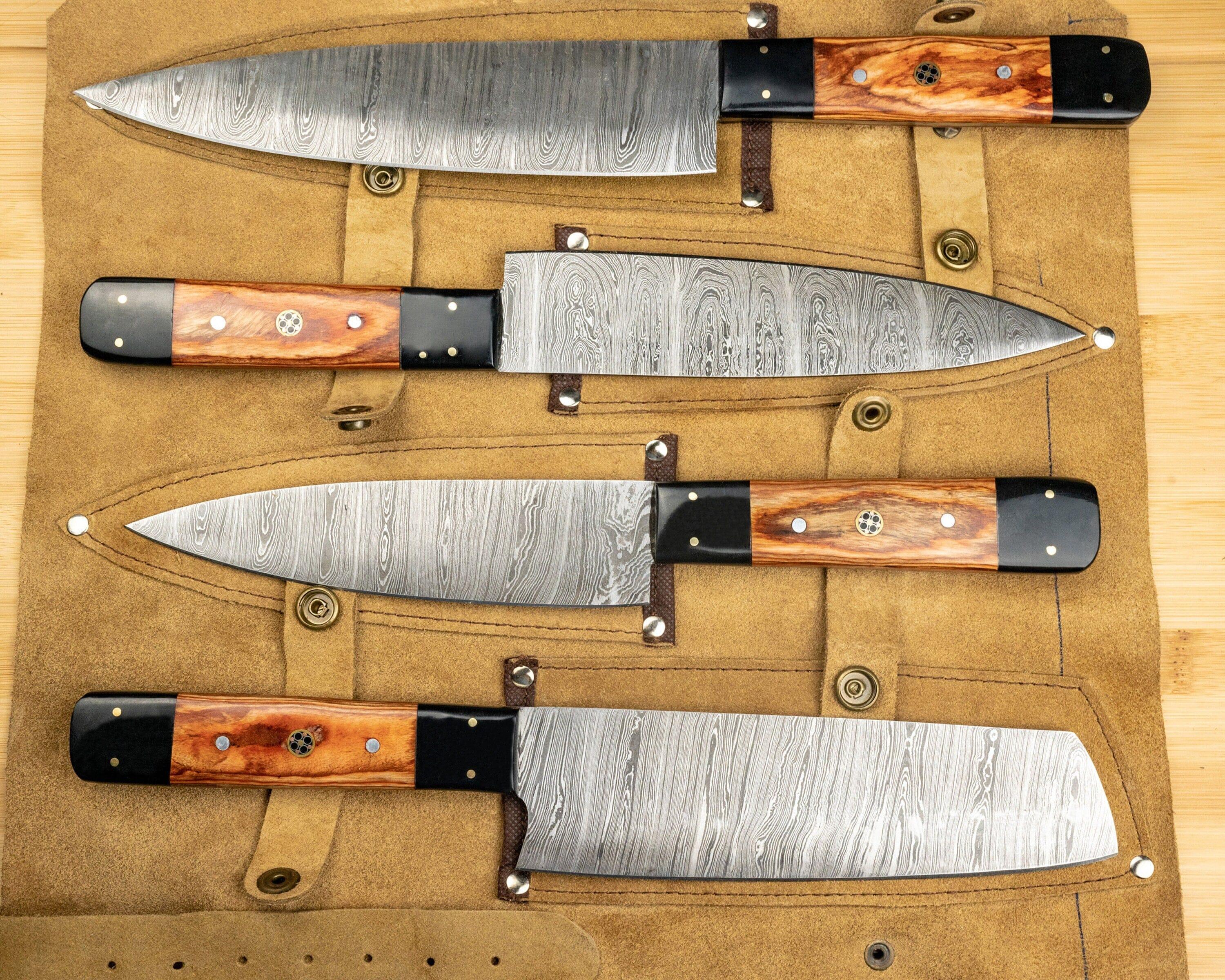 5 pcs Damascus Kitchen Cooking Knives – MORF STEEL